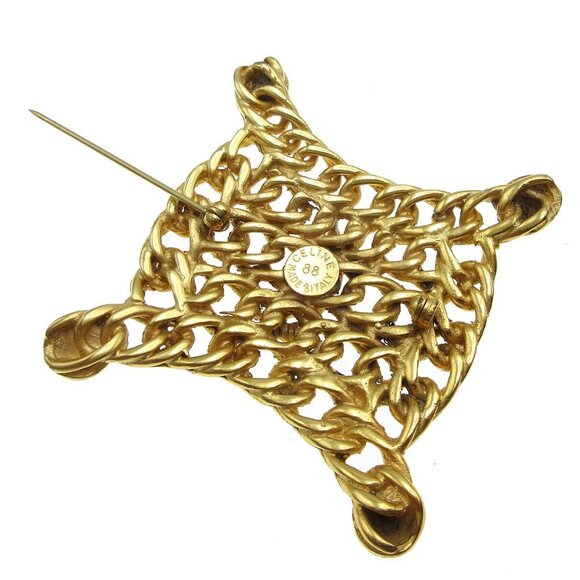 Celine Brooch Pin Gold - Picture 8 of 10